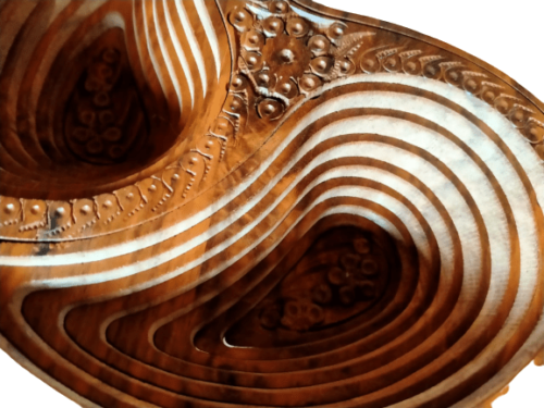 Handcrafted Wooden Folding Dry Fruit Basket – Perfect for Gifting & Festive Occasions - Image 9