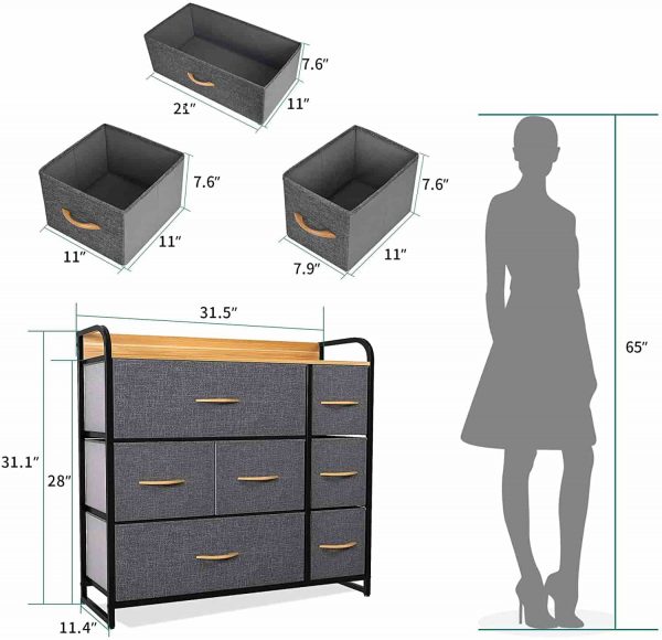 Modern YITAHOME Dresser with 7 Drawers